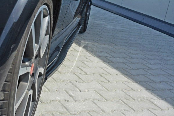 Maxton Side Skirts Diffusers Fiat Punto Evo Abarth - Gloss Black