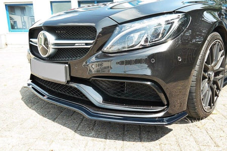 Maxton Front Splitter V.1 Mercedes C-Class S205 63Amg Estate - Gloss Black