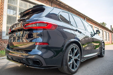 Maxton Side Skirts Diffusers For BMW X5 G05 M-Pack - Gloss Black