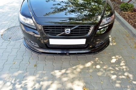 Maxton Front Splitter V.1 Volvo V50F R-Design - Gloss Black