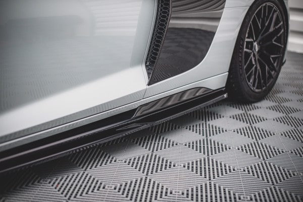 Maxton Side Skirts Diffusers Audi R8 Mk2 Facelift - Gloss Black