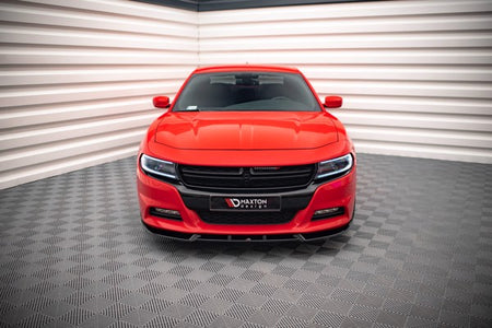 Maxton Front Splitter V.1 Dodge Charger Rt Mk7 Facelift - Gloss Black