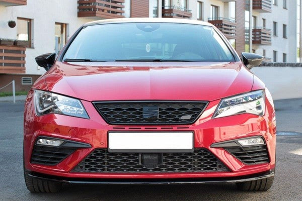 Maxton Front Splitter V.1 Seat Leon Cupra / Fr Mk3 Fl - Gloss Black