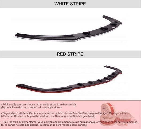 Maxton Front Splitter V.3 Audi R8 Mk.2 - Gloss Black