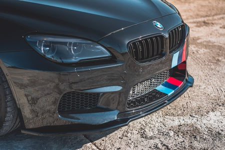 Maxton Front Splitter V.2 BMW M6 F06 Gran Coupe - Gloss Black