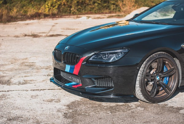 Maxton Front Splitter V.2 BMW M6 F06 Gran Coupe - Gloss Black