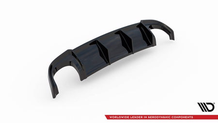 Maxton Rear Valance Audi RS4 B7 - Gloss Black