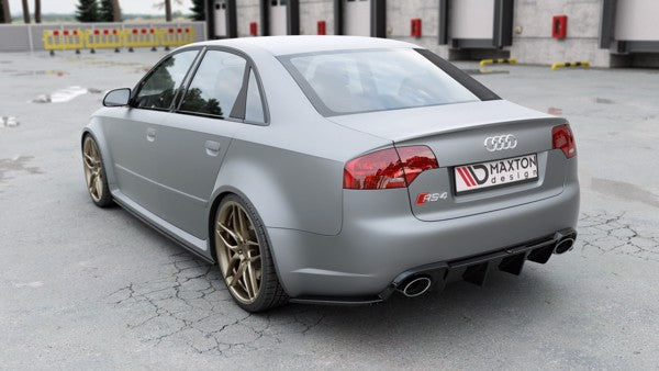 Maxton Rear Valance Audi RS4 B7 - Gloss Black