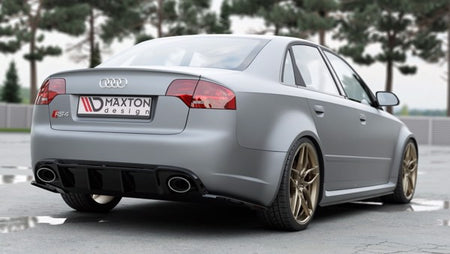 Maxton Rear Valance Audi RS4 B7 - Gloss Black