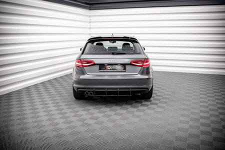 Maxton Street Pro Rear Diffuser Audi A3 Sportback 8V - Black