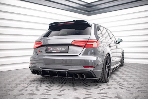 Maxton Street Pro Rear Diffuser Audi S3 Sportback 8V Facelift - Black