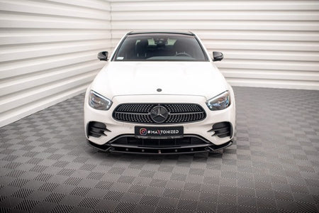 Maxton Front Splitter V.2 Mercedes-Benz E Amg-Line W213 Facelift - Gloss Black