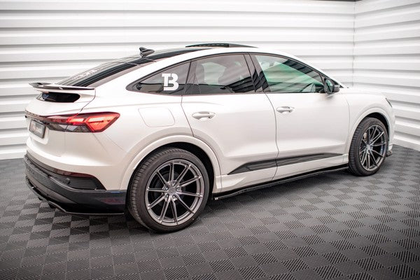 Maxton Side Skirts Diffusers Audi Q4 E-Tron Sportback Mk1 - Gloss Black