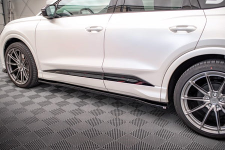 Maxton Side Skirts Diffusers Audi Q4 E-Tron Sportback Mk1 - Gloss Black