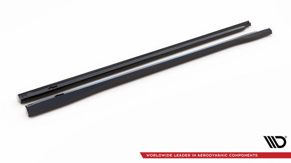 Maxton Side Skirts Diffusers Audi Q4 E-Tron Sportback Mk1 - Gloss Black