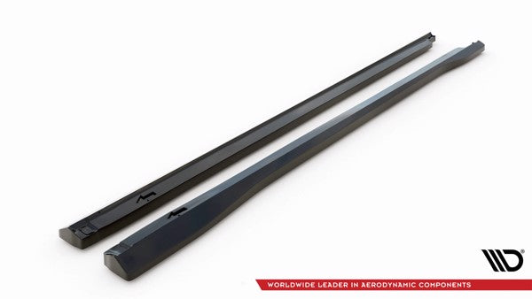 Maxton Side Skirts Diffusers Audi Q4 E-Tron Sportback Mk1 - Gloss Black