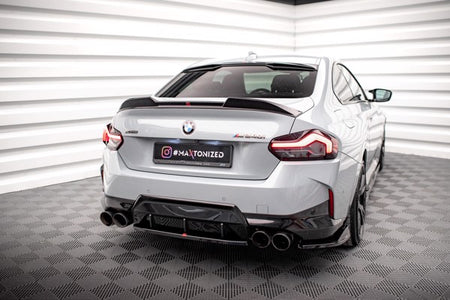 Maxton Central Rear Splitter For BMW 2 Coupe M240I G42 - Gloss Black