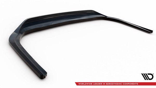 Maxton Central Rear Splitter (With Vertical Bars) Lexus Es F Sport Mk7 - Gloss Black