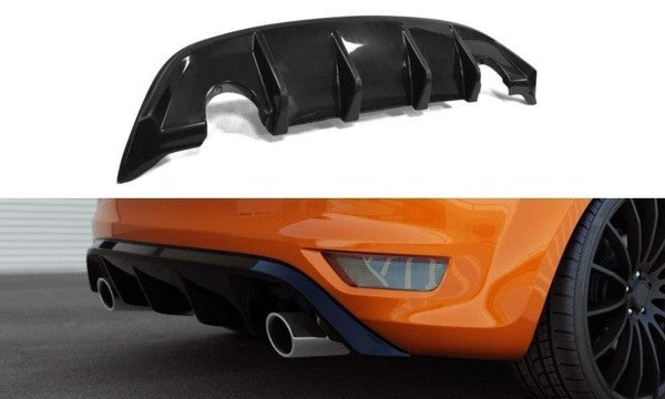 Maxton Rear Valance Ford Focus St Mk2 Fl - Gloss Black