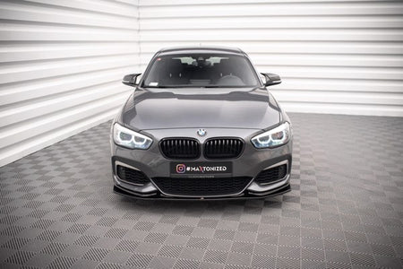 Maxton Front Splitter V.3 BMW 1 F20/F21 M-Power - Gloss Black