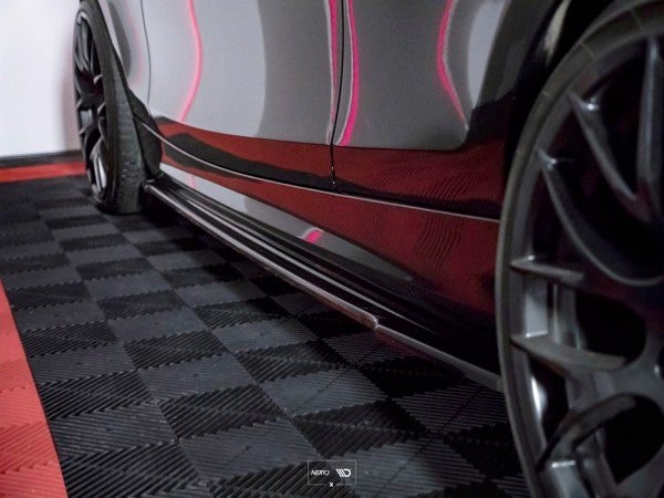 Maxton Side Skirts Diffusers BMW 1 E81/ E87 Facelift - Gloss Black