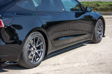 Maxton Side Skirts Diffusers Tesla Model 3 - Gloss Black