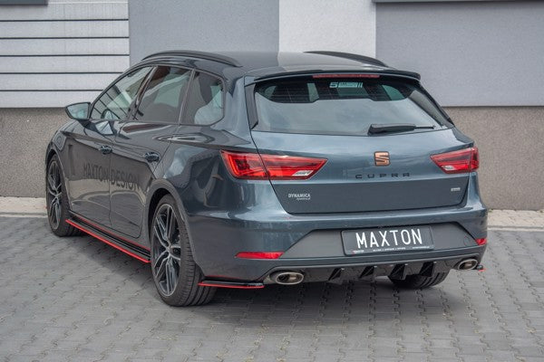 Maxton Spoiler Cap Seat Leon Mk3 Cupra St Facelift - Gloss Black