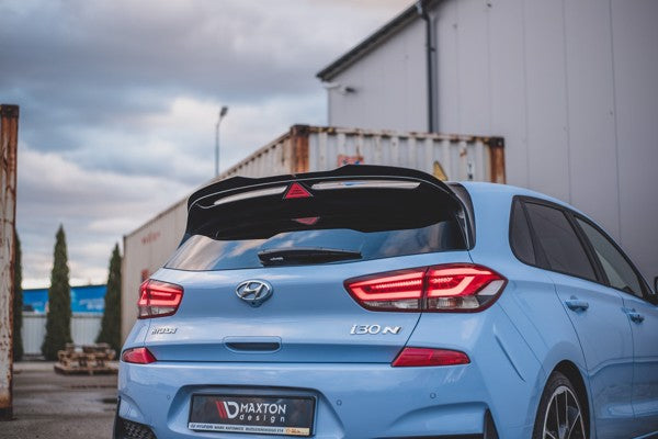 Maxton Spoiler Cap V.2 Hyundai I30 N Mk3 / Mk3 Fl Hatchback - Gloss Black