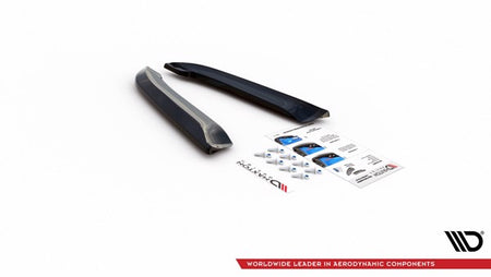 Maxton Rear Side Splitters V.2 Audi RS4 Sedan B7 - Gloss Black