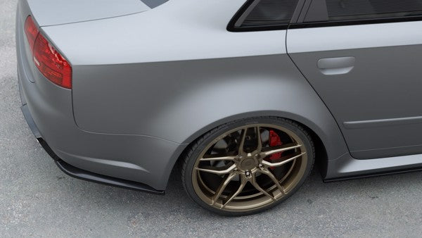 Maxton Rear Side Splitters V.2 Audi RS4 Sedan B7 - Gloss Black