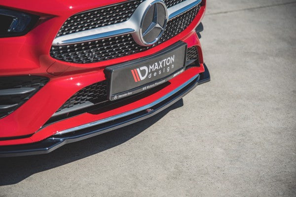Maxton Front Splitter V.1 Mercedes-Benz Cla Amg-Line C118 - Gloss Black