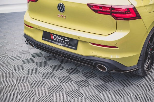 Maxton Central Rear Splitter Volkswagen Golf 8 Gti Clubsport - Gloss Black