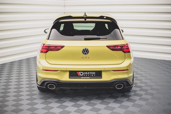 Maxton Central Rear Splitter Volkswagen Golf 8 Gti Clubsport - Gloss Black