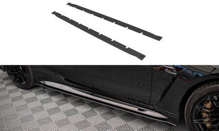 Maxton Street Pro Side Skirts Diffusers BMW M4 G82 - Black
