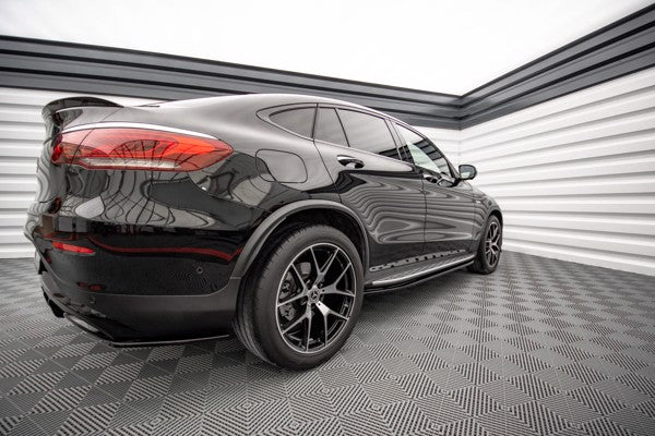 Maxton Side Skirts Diffusers Mercedes-Benz Glc Coupe Amg-Line C253 Facelift - Gloss Black