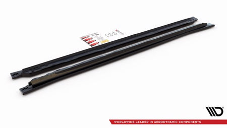 Maxton Side Skirts Diffusers Volkswagen Tiguan Allspace Mk2 - Gloss Black