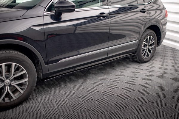 Maxton Side Skirts Diffusers Volkswagen Tiguan Allspace Mk2 - Gloss Black