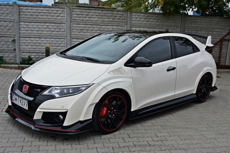 Maxton Side Skirts Diffusers Honda Civic Ix Type R - Gloss Black