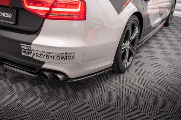 Maxton Rear Side Splitters Audi S8 D4 - Gloss Black