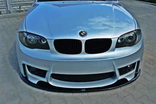 Maxton Front Splitter BMW 1 E87 M-Design - Gloss Black