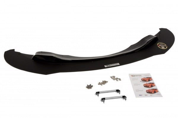 Maxton Front Racing Splitter BMW M3 E92 / E93 (Preface Model) - ABS+Gloss Black