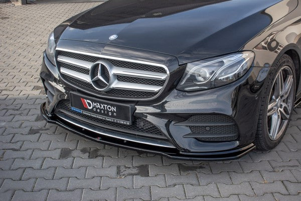Maxton Front Splitter Mercedes-Benz E43 Amg / Amg-Line W213 - Gloss Black