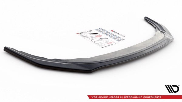 Maxton Front Splitter V.3 Volkswagen Golf R Mk8 - Gloss Black
