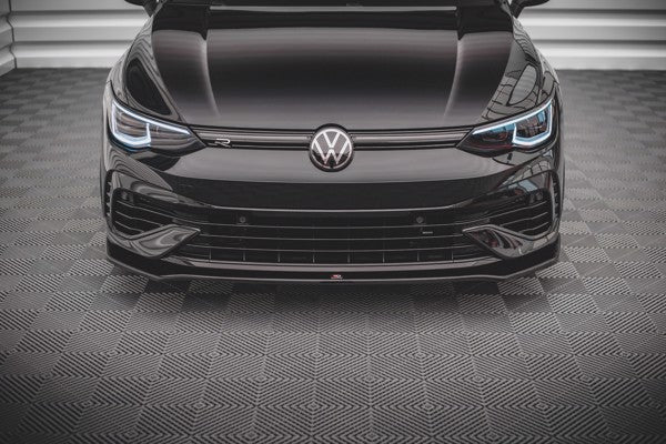 Maxton Front Splitter V.3 Volkswagen Golf R Mk8 - Gloss Black