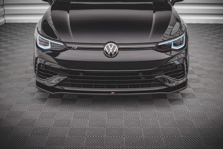 Maxton Front Splitter V.3 Volkswagen Golf R Mk8 - Gloss Black
