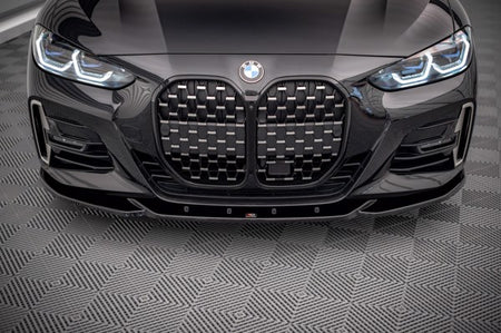 Maxton Front Splitter V.4 BMW 4 M-Pack G22 - Gloss Black