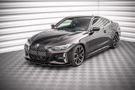 Maxton Front Splitter V.4 BMW 4 M-Pack G22 - Gloss Black
