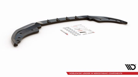 Maxton Front Splitter V.4 BMW 4 M-Pack G22 - Gloss Black