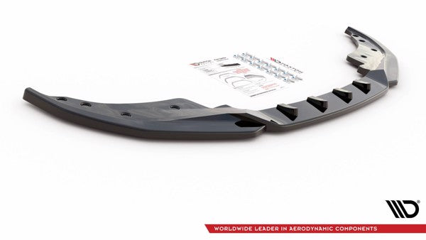 Maxton Front Splitter V.4 BMW 4 M-Pack G22 - Gloss Black