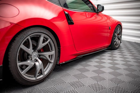 Maxton Side Skirts Diffusers V.2 Nissan 370Z  - Gloss Black